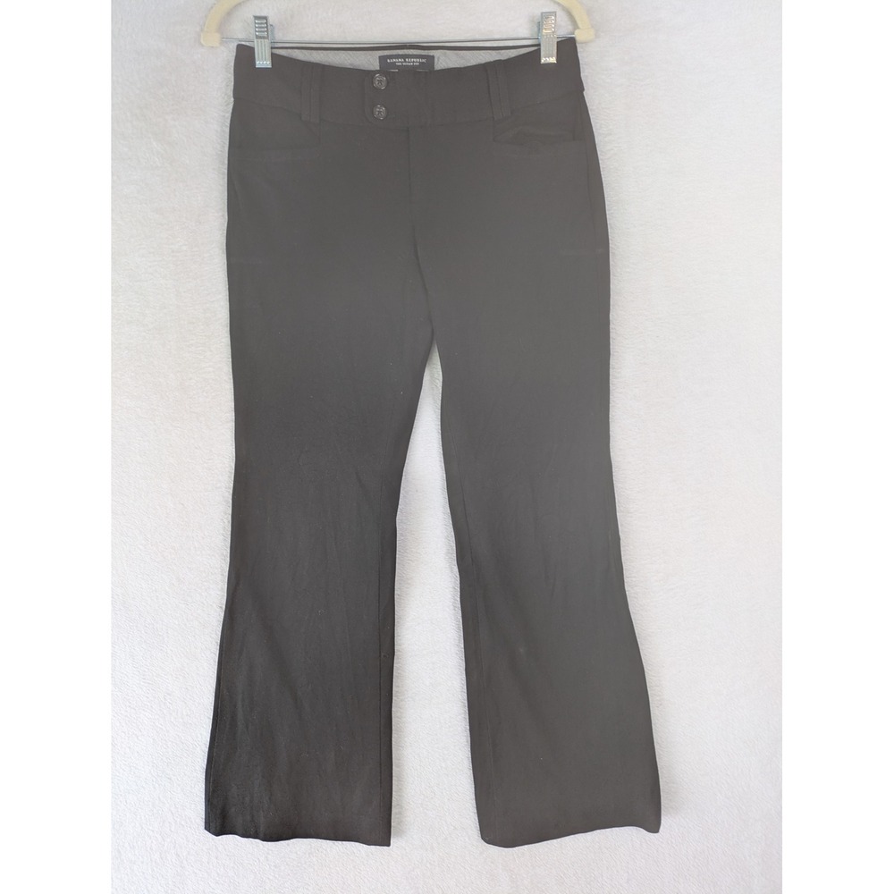 Banana Republic The Sloan Fit Pants Women's 2P Black Stretch Career Slim Leg